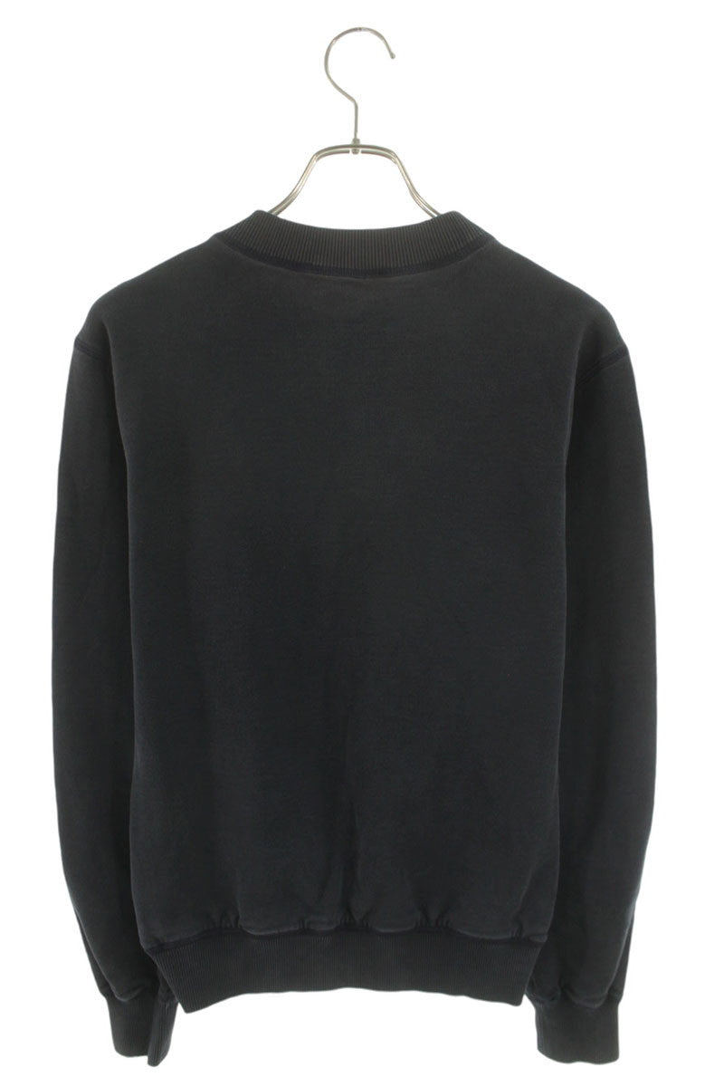 DOLCE & GABBANA Tape Logo Cotton Sweatshirt Navy Red Size S
