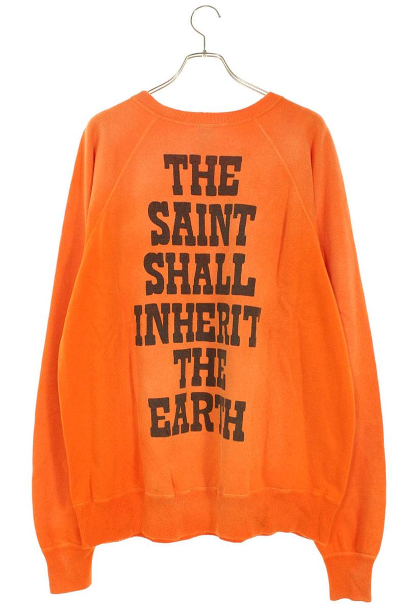SAINT MICHAEL VTG Character Sweatshirt Orange Size XL