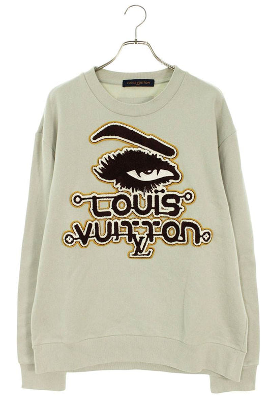Louis Vuitton Logo Patchwork Sweatshirt Gray Size XXL