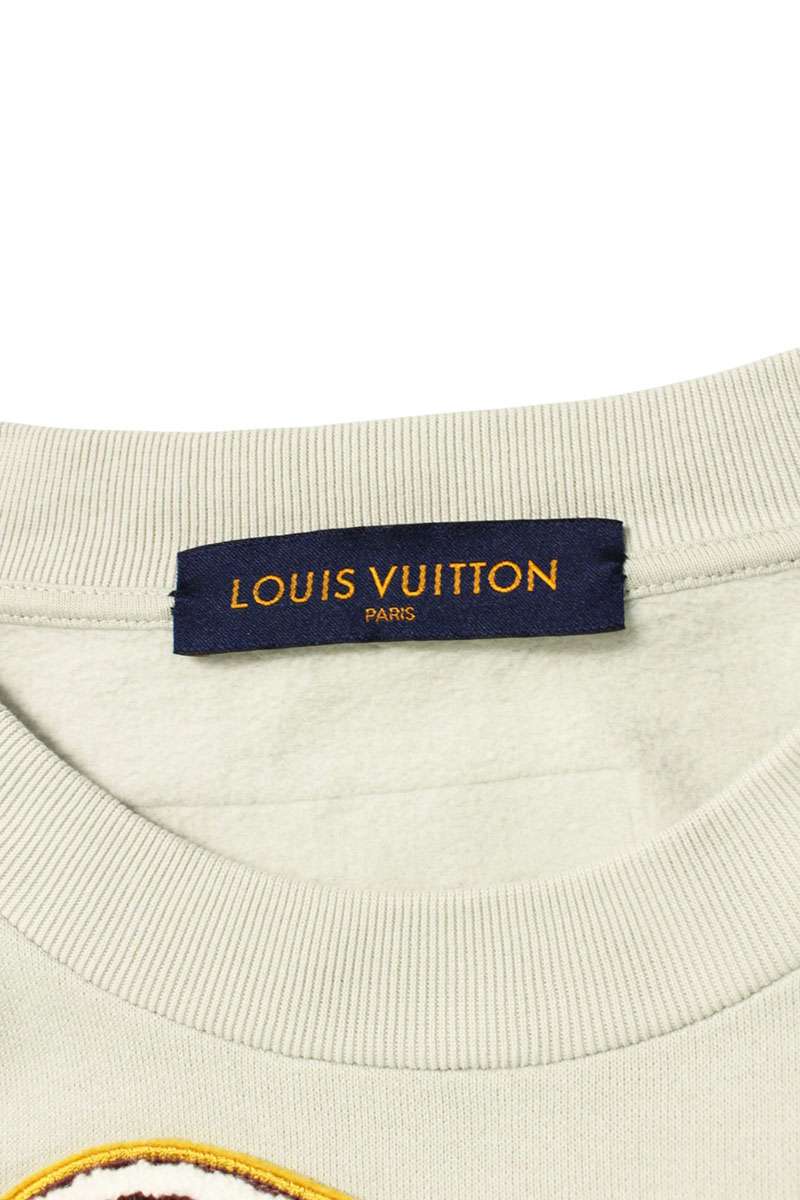 Louis Vuitton Logo Patchwork Sweatshirt Gray Size XXL
