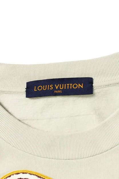 Louis Vuitton Logo Patchwork Sweatshirt Gray Size XXL