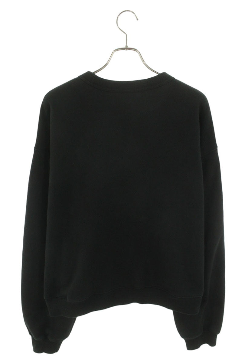 ALEXANDER WANG Front Logo Cotton Blend Sweatshirt Size XL