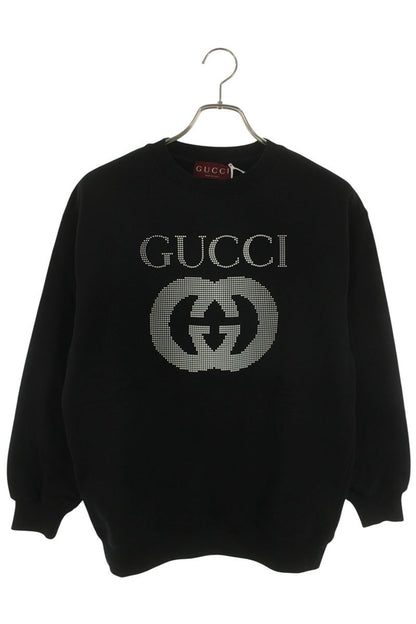 GUCCI 24AW Double G Logo Cotton Blend Sweatshirt Size XXS