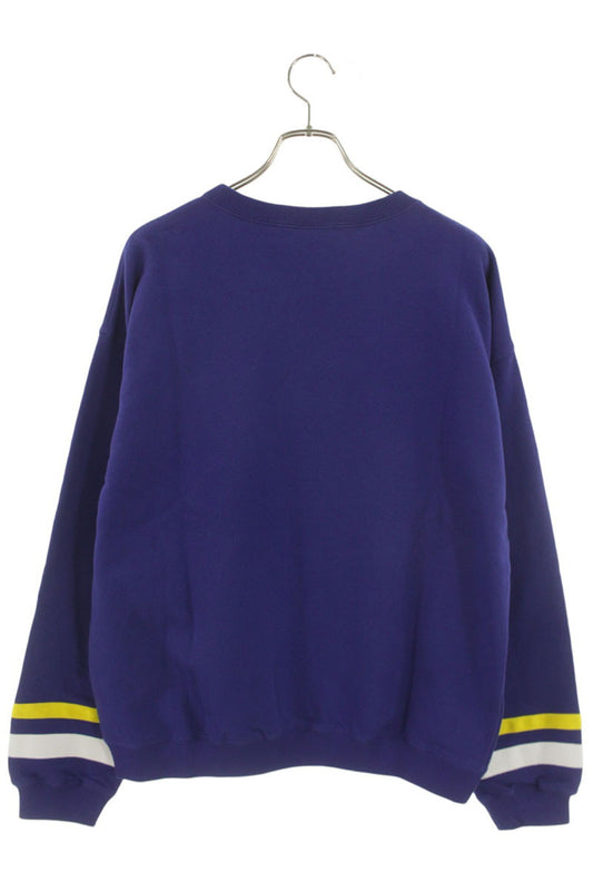 GUCCI 23AW Front Logo Print Cotton Blend Sweatshirt Size L