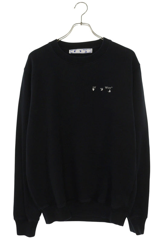 OFF-WHITE Back Arrow Cotton Blend Sweatshirt Black Size S