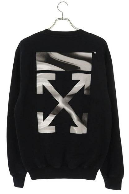 OFF-WHITE Back Arrow Cotton Blend Sweatshirt Black Size S