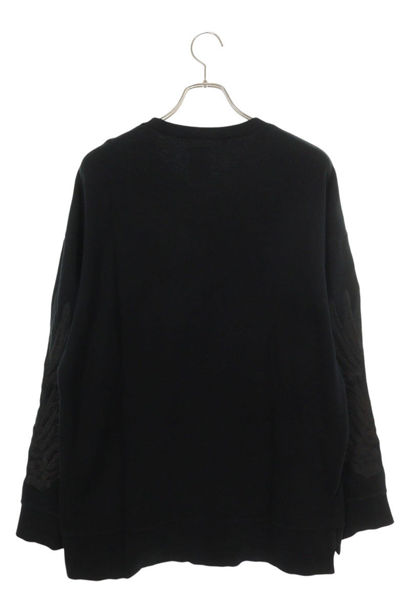 MIHARAYASUHIRO MIHARAYASUHIRO Embroidered Crewneck Sweatshirt Black Size 44