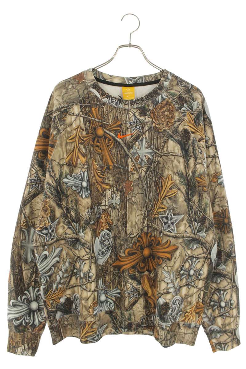 Chrome Hearts x Nike NOCTA Crewneck All-Over Brown Size XL