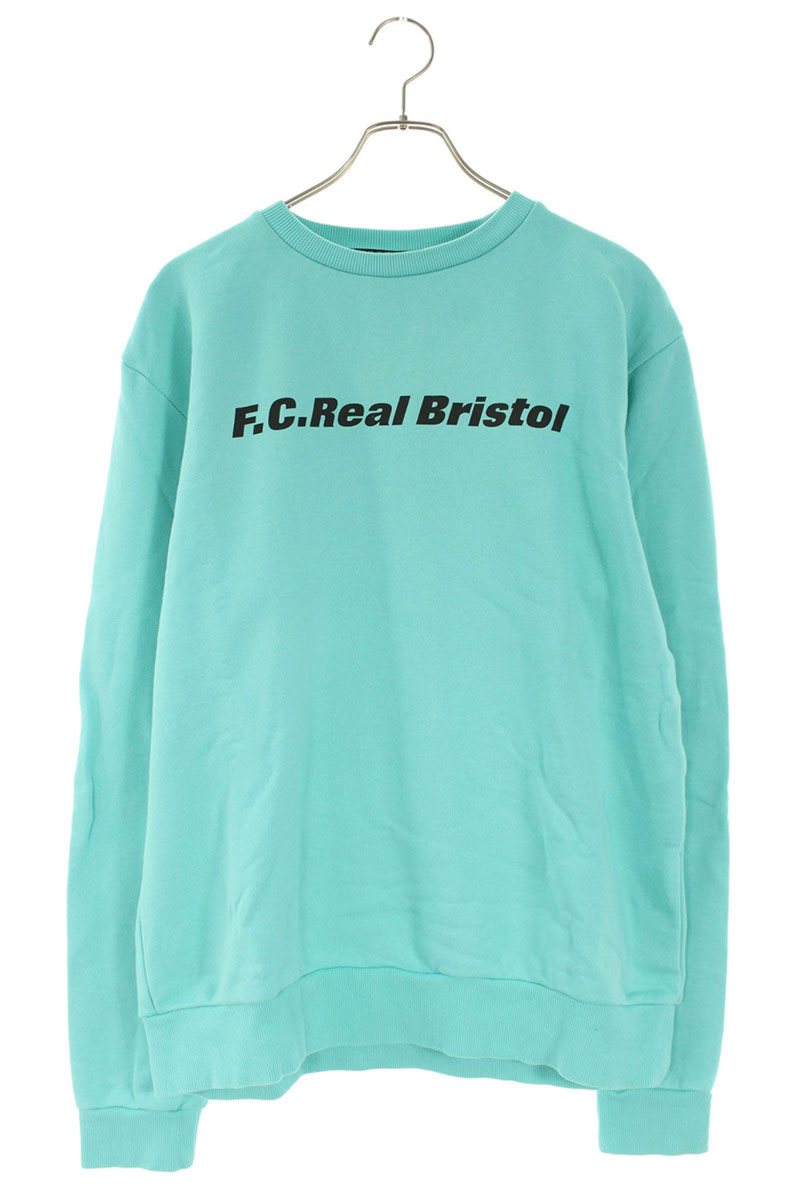 F.C.R.B Logo Print Sweatshirt Blue Size M