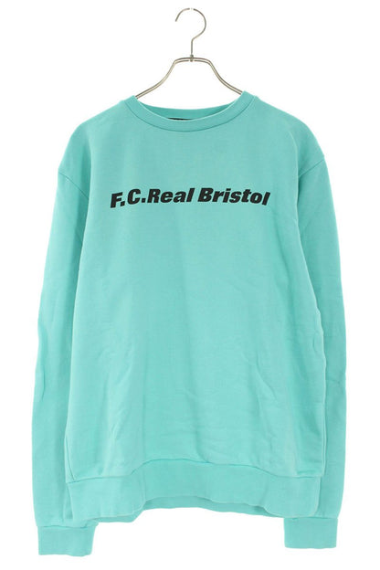 F.C.R.B Logo Print Sweatshirt Blue Size M