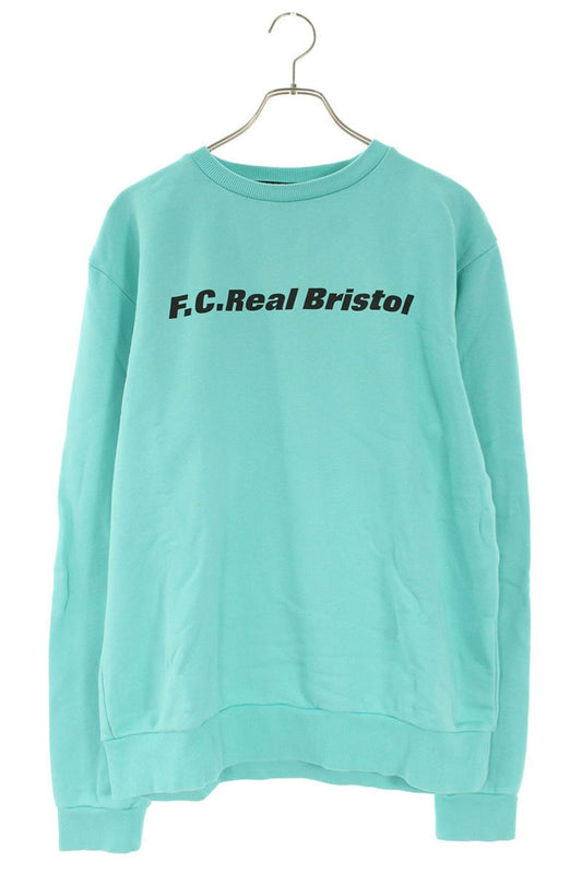 F.C.R.B Logo Print Sweatshirt Blue Size M