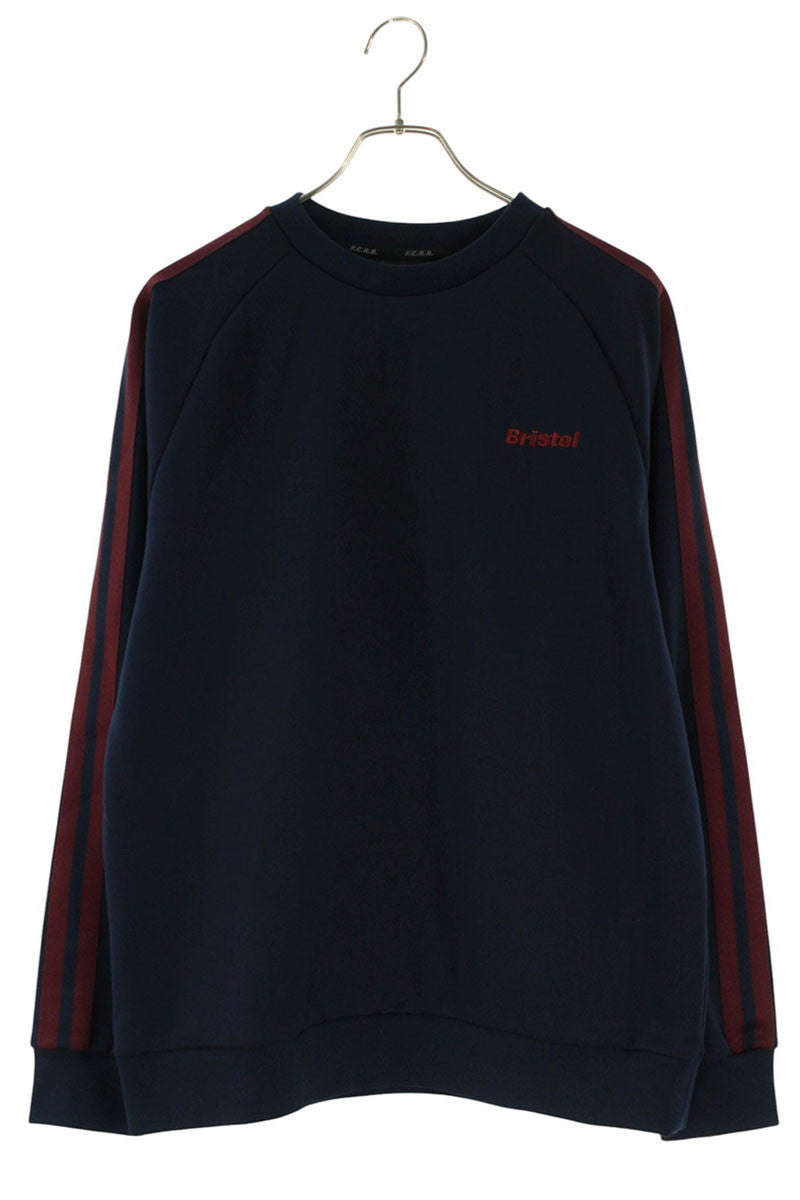 F.C.R.B Logo Embroidered Sweatshirt Blue Size M