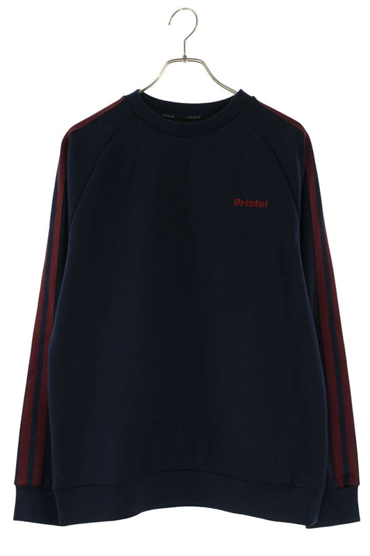 F.C.R.B Logo Embroidered Sweatshirt Blue Size M