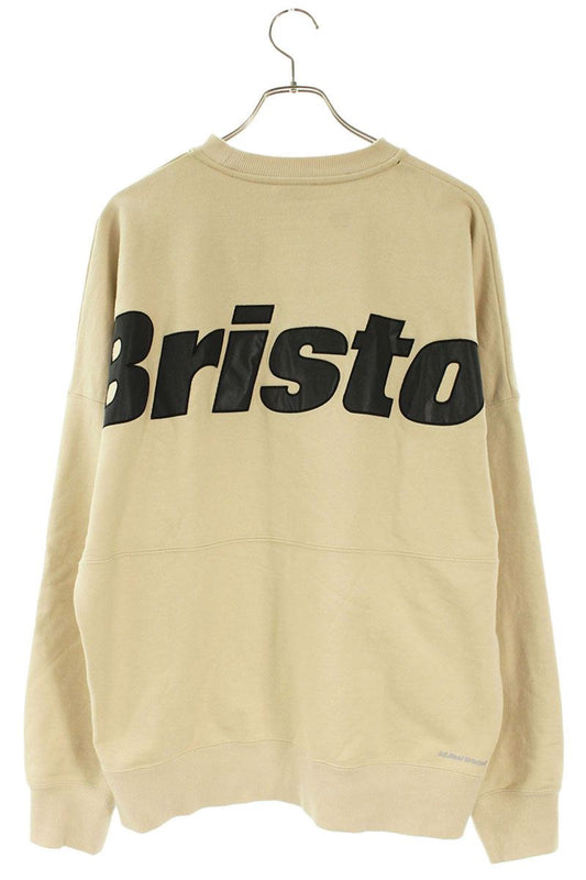 F.C.R.B Logo Crewneck Sweatshirt Beige Size M