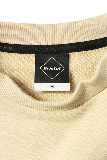 F.C.R.B Logo Crewneck Sweatshirt Beige Size M