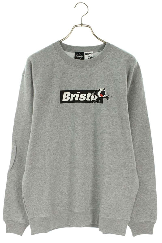 F.C.R.B Print Sweatshirt Gray Size M