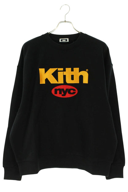 KITH Logo Embroidered Sweatshirt Black Size M
