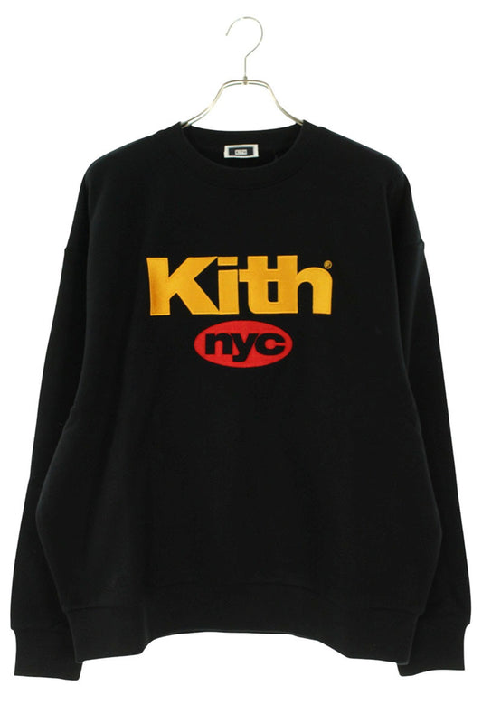 KITH Logo Embroidered Sweatshirt Black Size M