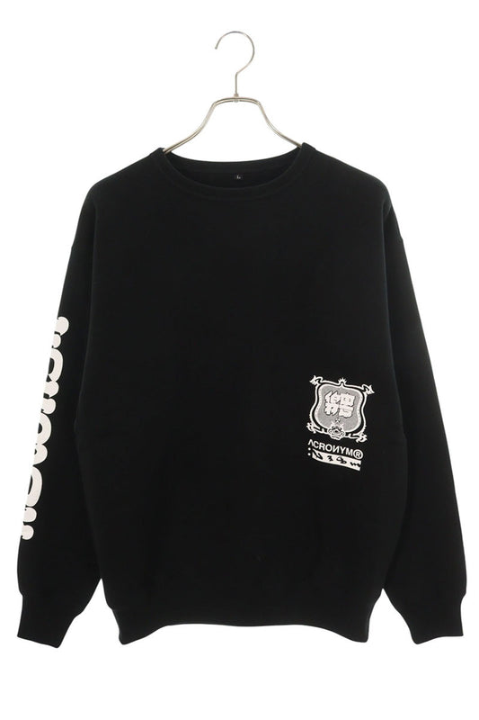 ACRONYM Logo Graphic Sweatshirt Black Size L