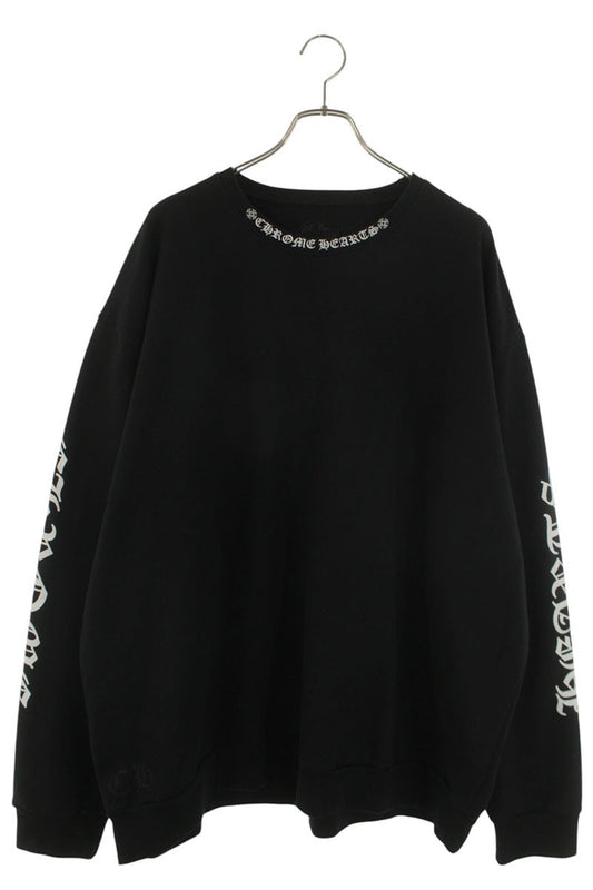 Chrome Hearts Neck Logo Print Crewneck Sweatshirt Size XXL