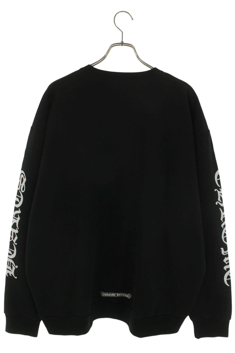 Chrome Hearts Neck Logo Print Crewneck Sweatshirt Size XXL