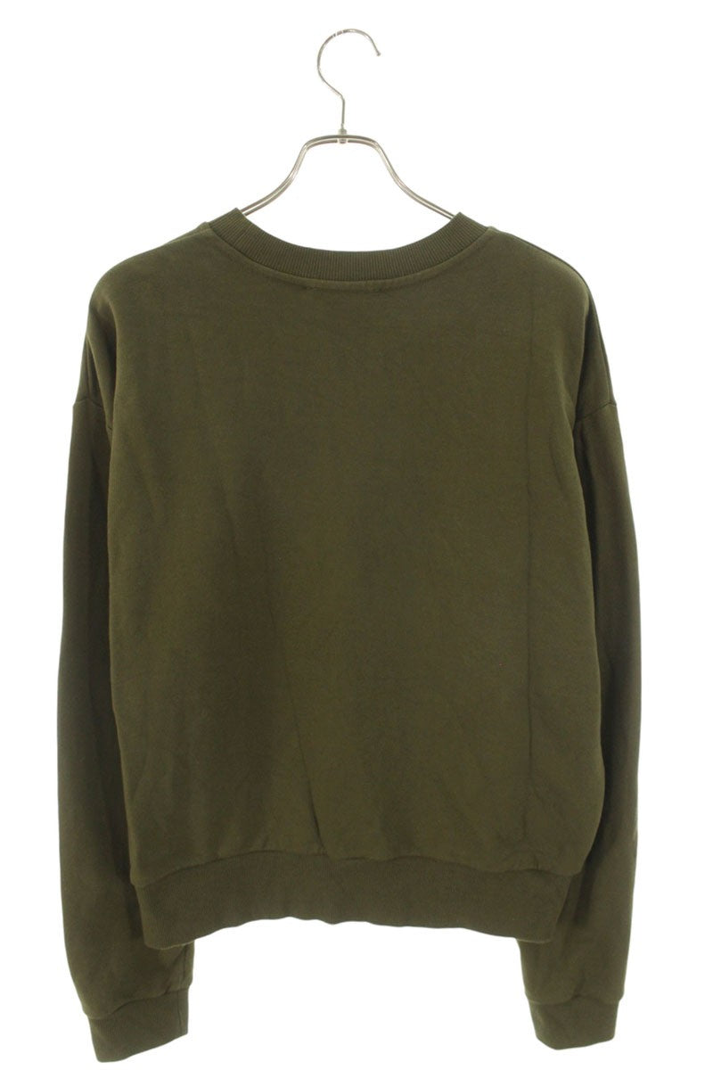 Marni 25AW Olive Logo Print Patch Crewneck Sweatshirt Size S