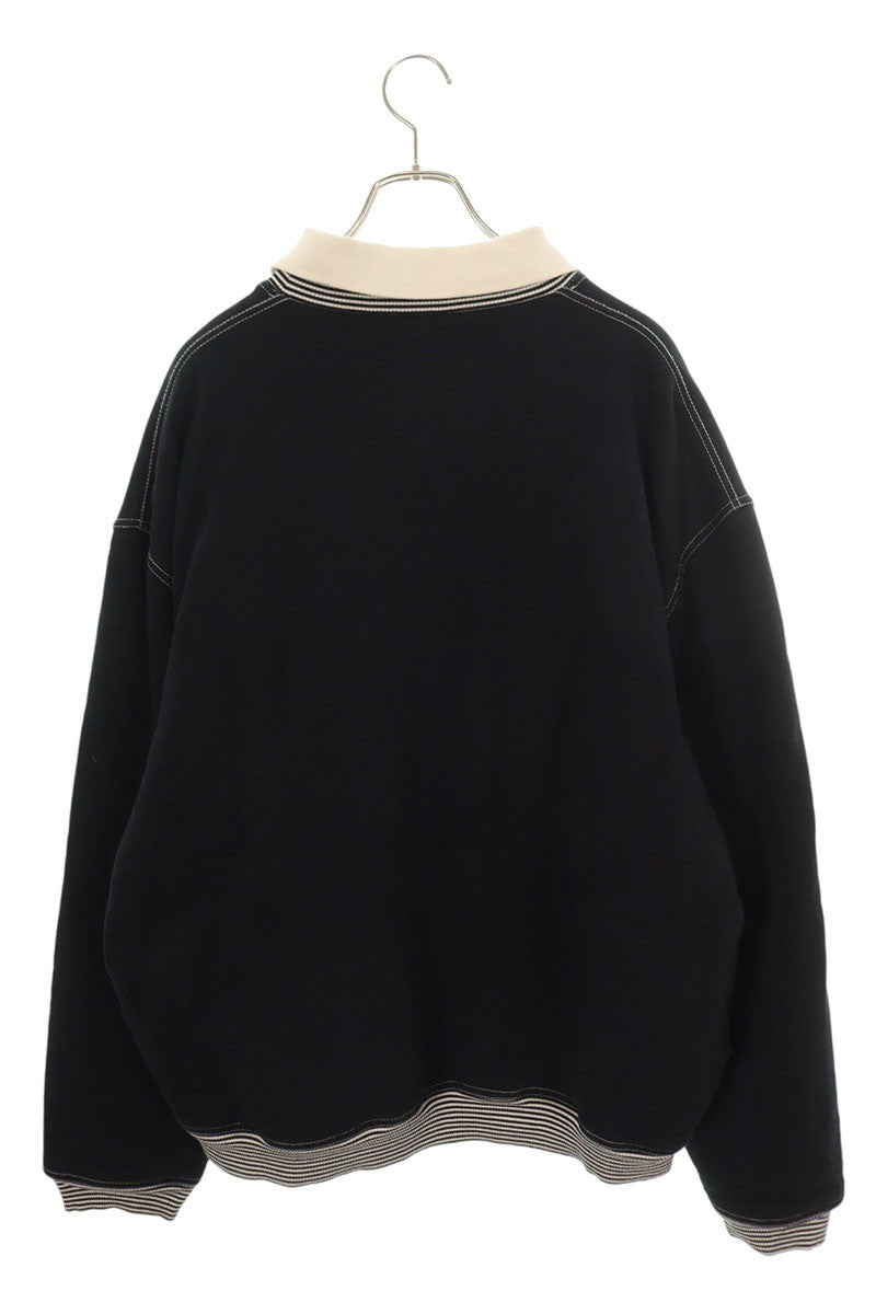 Martine Rose Polo Neck Crew Black Cotton Size M