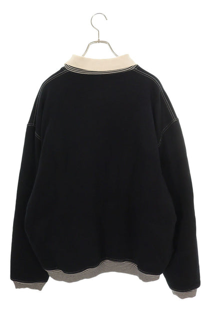 Martine Rose Polo Neck Crew Black Cotton Size M