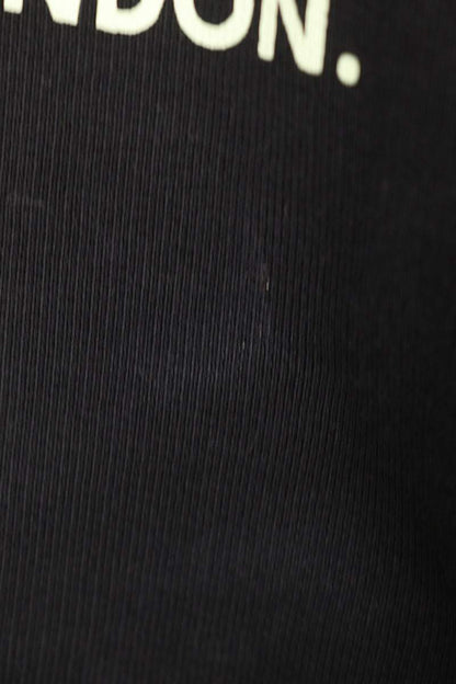 Martine Rose Polo Neck Crew Black Cotton Size M