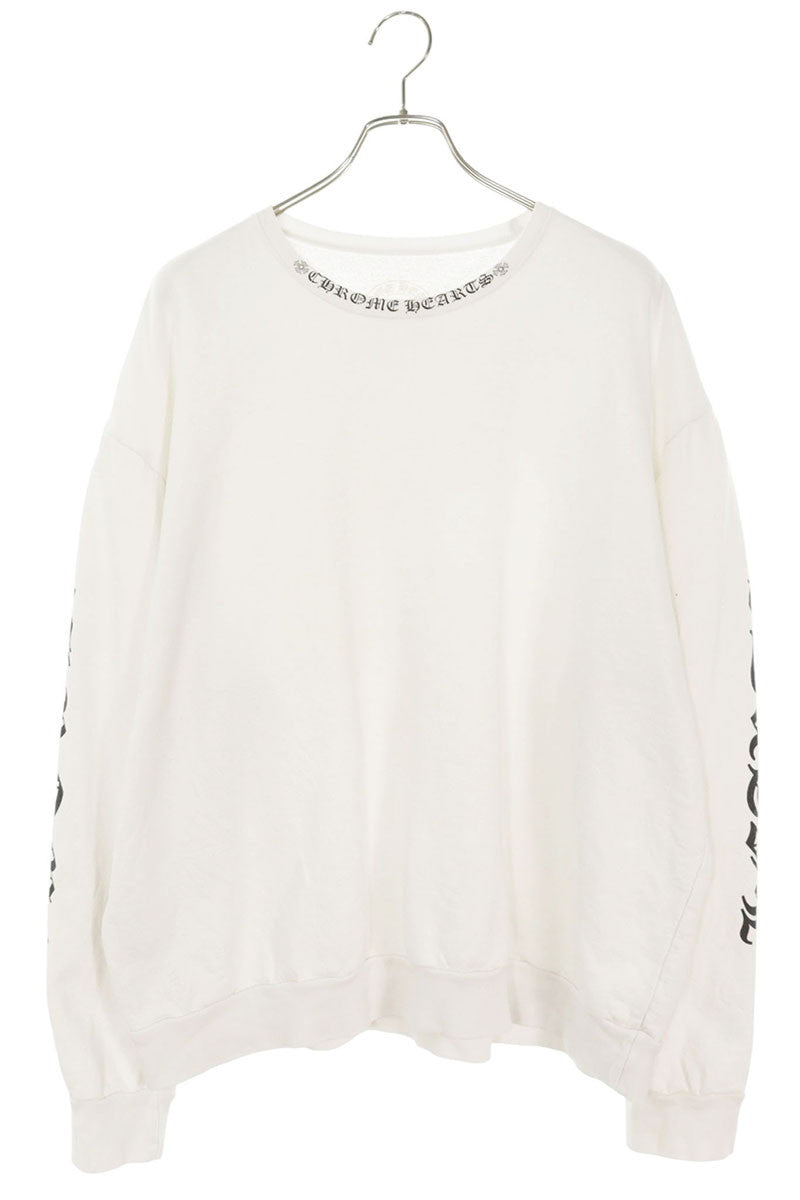 Chrome Hearts SWTSHRT PLVR Neck Logo Print Sweatshirt Size L