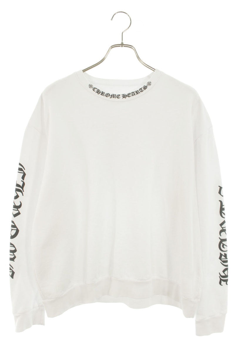 Chrome Hearts SWTSHRT PLVR Neck Logo Print Sweatshirt Size S