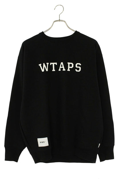 Wtaps 25SS Logo Print Sweatshirt Black Size 2