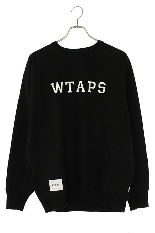 Wtaps 25SS Logo Print Sweatshirt Black Size 2