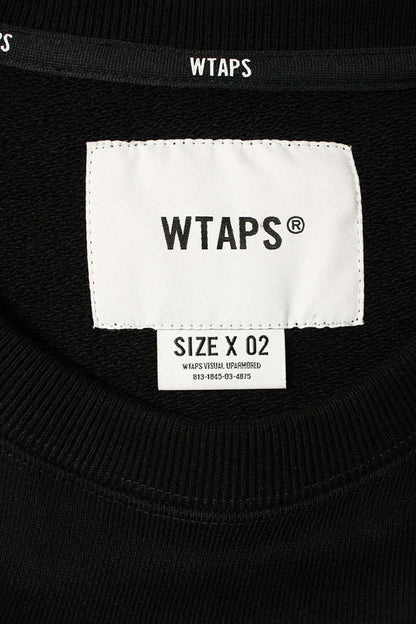 Wtaps 25SS Logo Print Sweatshirt Black Size 2