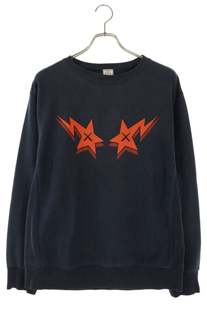 Bape x Kaws Print Sweatshirt Blue Size M