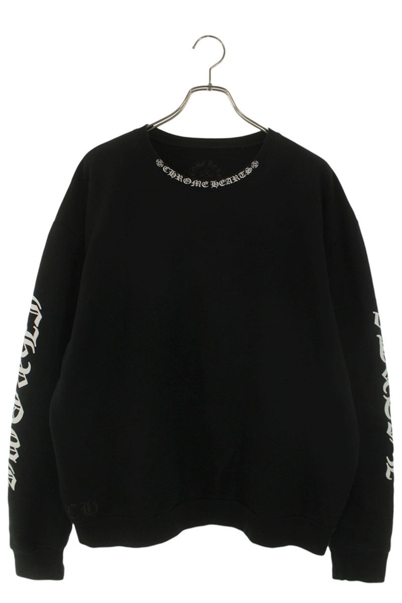 Chrome Hearts SWTSHRT PLVR Neck Logo Print Sweatshirt Size M