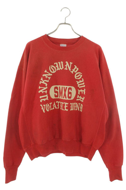 Saint Michael 23SS UNKNOWN PWR Vintage Sweatshirt Red Size M