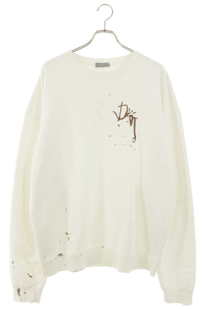 DIOR Cactus Jack Logo Embroidered Sweatshirt White Size XXL