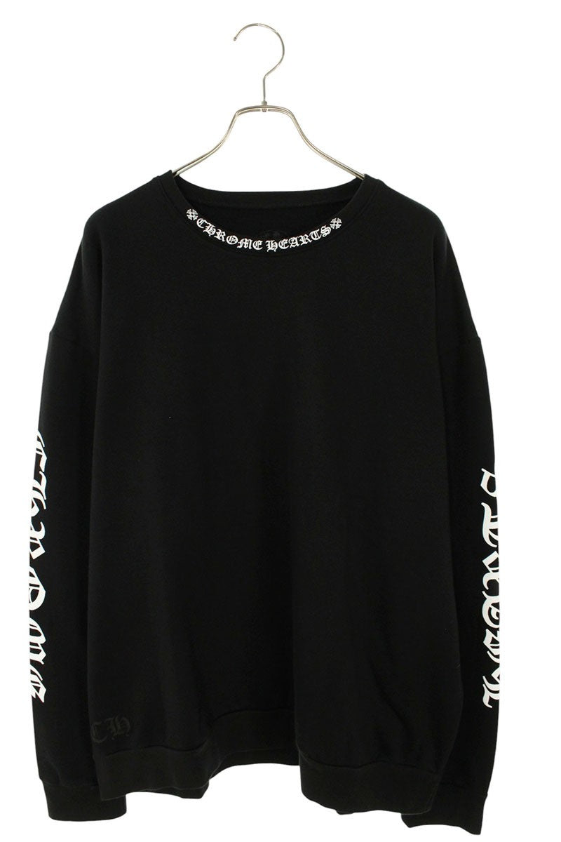 Chrome Hearts SWTSHRT PLVR Neck Logo Sleeve Print Size XL