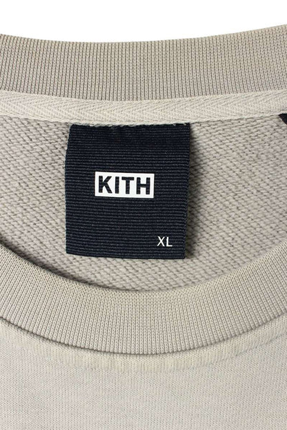 KITH Box Logo Embroidered Sweatshirt Gray Size XL