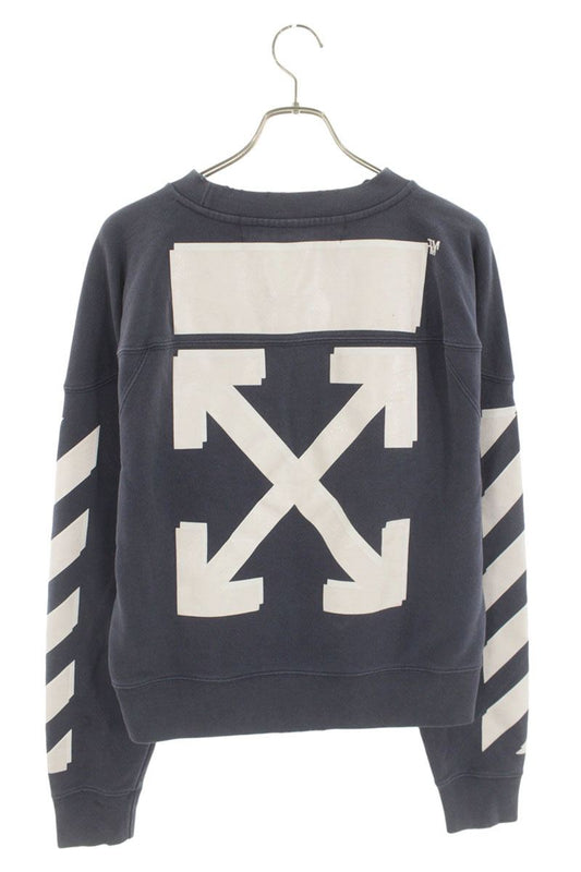 OFF-WHITE x Champion Back Arrow Print Sweatshirt Blue Size M