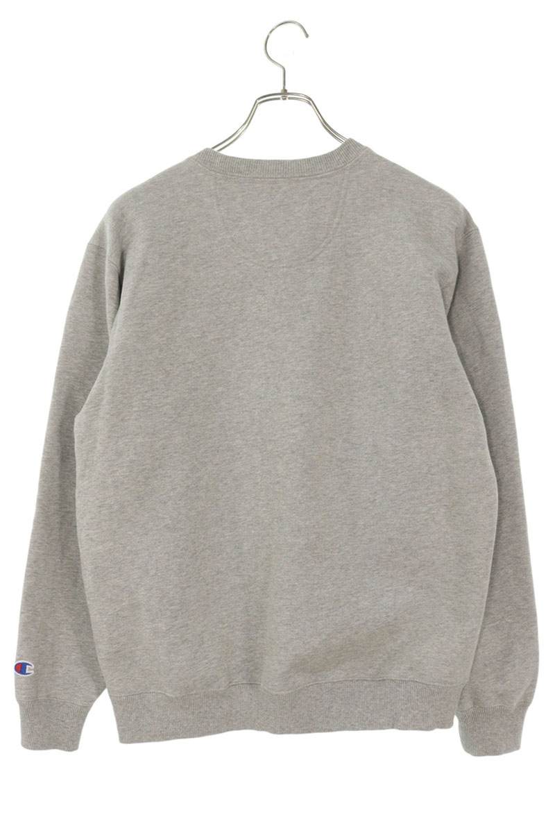 SUPREME 19SS Chrome Crewneck Logo Print Sweatshirt Size S