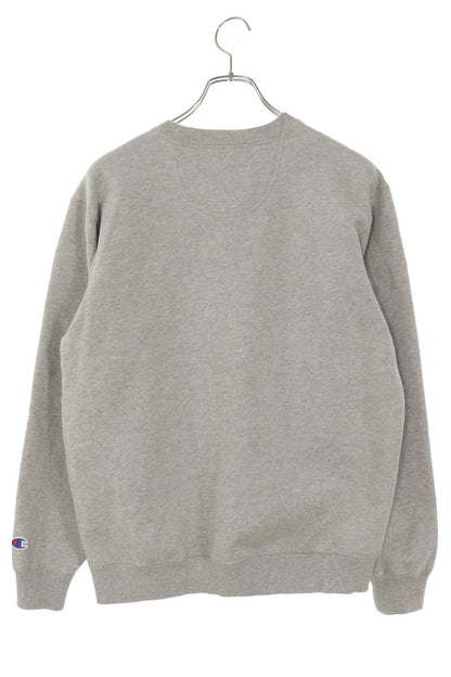SUPREME 19SS Chrome Crewneck Logo Print Sweatshirt Size S