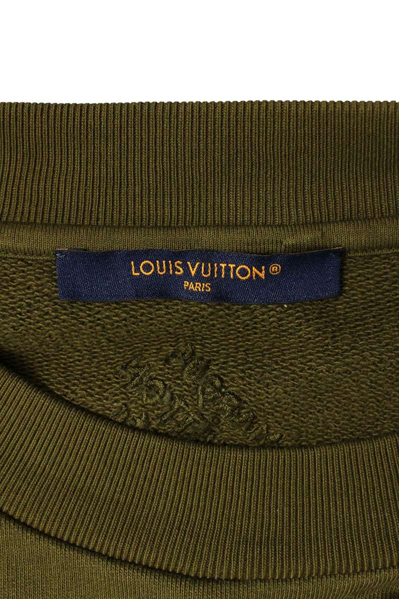 LOUISVUITTON 24SS Crewneck Signature Sweatshirt Size XL