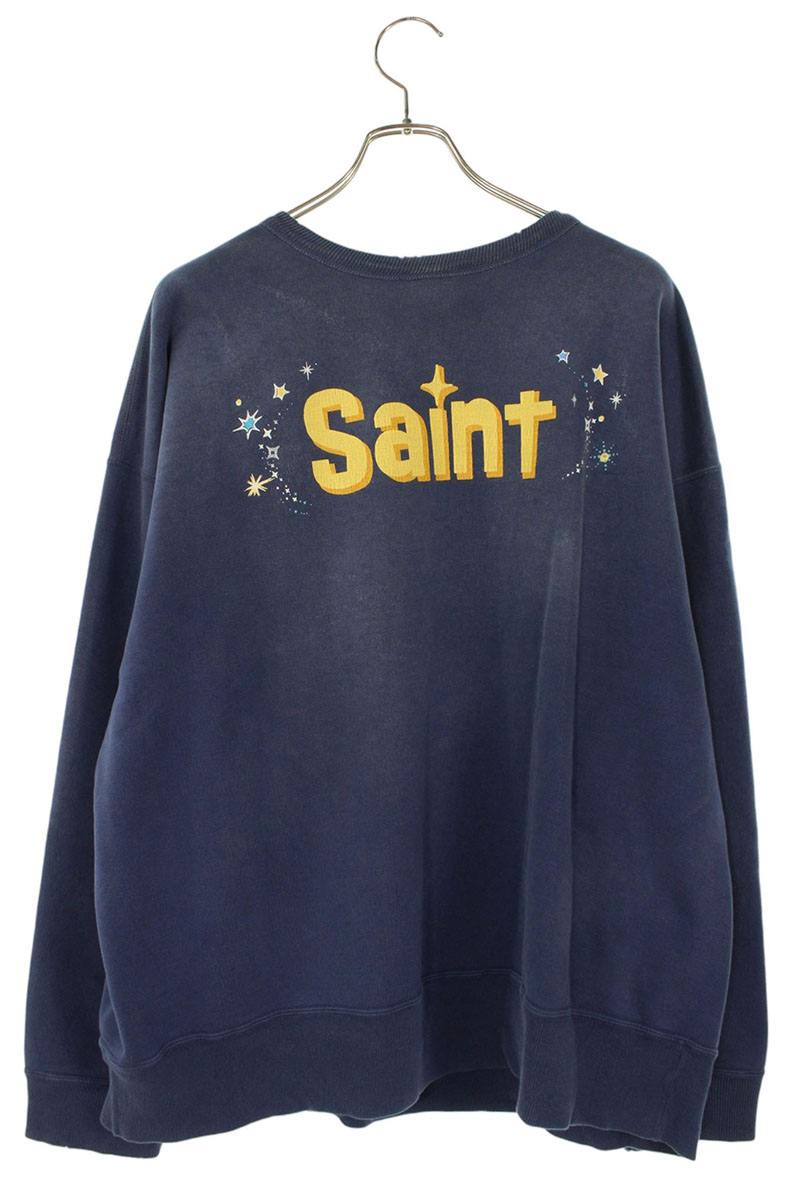 SAINT MICHAEL 26SS Character Print Vintage Sweat Size XL