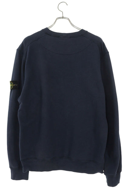 STONEISLAND Logo Patch Crewneck Sweatshirt Blue Size XL