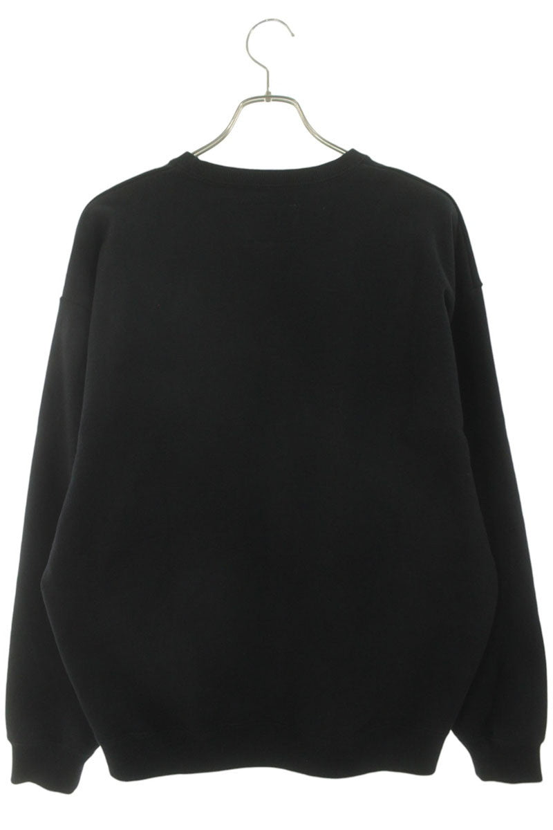 WTAPS 26SS Black Cotton Front Logo Sweatshirt Size XL