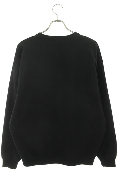 WTAPS 26SS Black Cotton Front Logo Sweatshirt Size XL