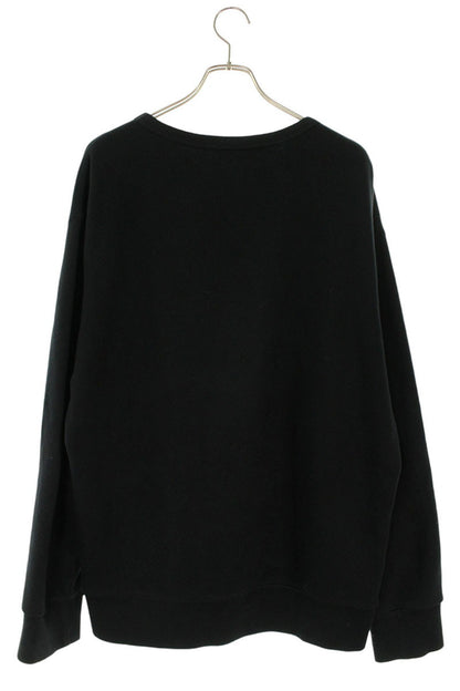 GUCCI Logo Print Cotton Sweatshirt Black/Red Size L