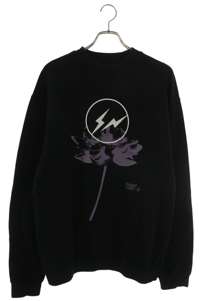 OAMC x Fragment Design Logo Print Sweatshirt Black Size S